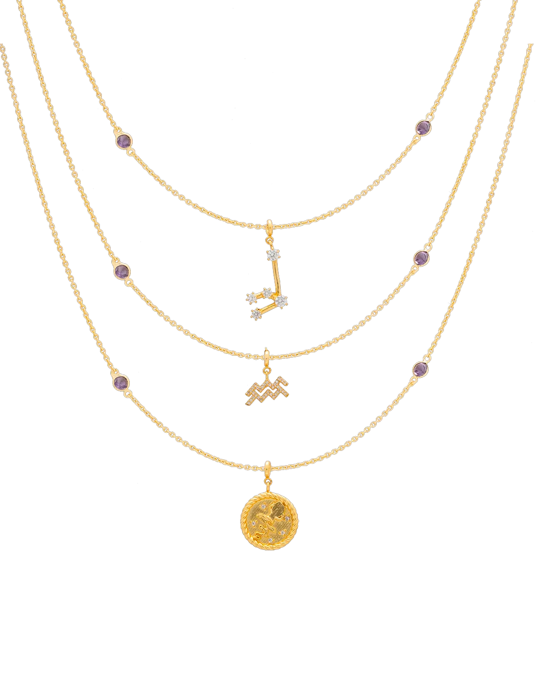 Acuario Zodiac Collar